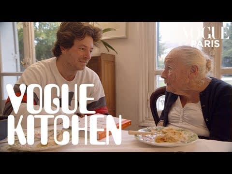 French chef Jean Imbert and his grandma cook crème caramel